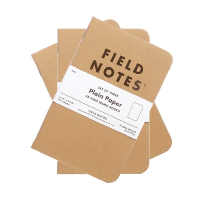 Field Notes Original Plain Notebooks (Set 3)