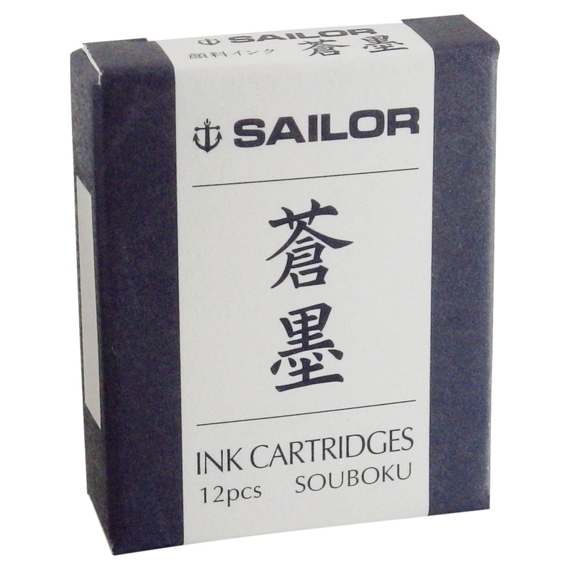 Sailor Sou Boku Ink Cartridges – Dark Blue Black
